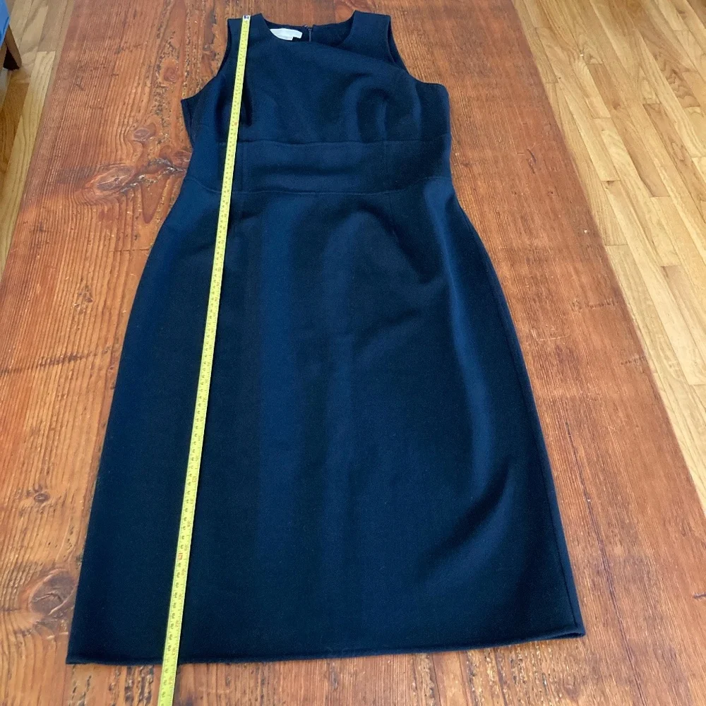 Michael Kors Italian Made Black Stretch Sleeveless Sheath Dress Size 12